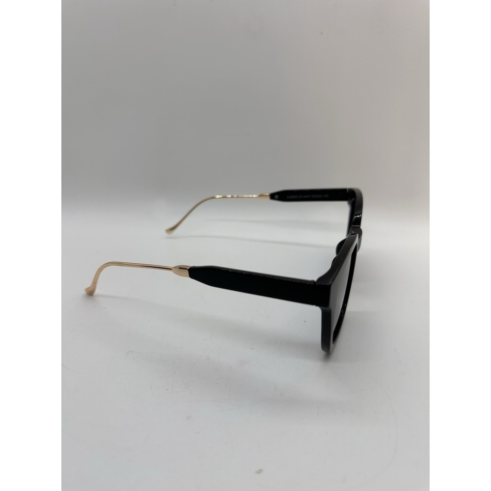 SOJOS Bonheur SJ2050 G2 4037 Black Sunglasses 52β‘22-143 Gold Armsβ